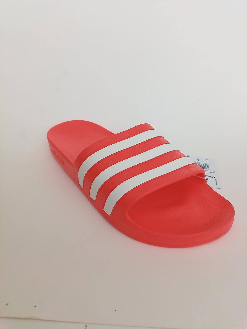 adidas Adilette Aqua Orange Slide Sandals with White Stripes Women's Size US 10 - Picture 13 of 16
